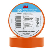3M - Klebeband PVC Elektro-Isolierband Temflex165 ora19X20 165OR5E