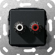 Gira - Einsatz/Abdeckung für Kommunikationstechnik UP Tragring WBT nextgen 566610 sw matt