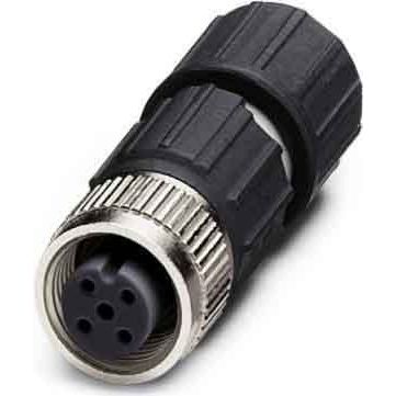 Phoenix Contact - Rundsteckverbinder, feldkonfektionierbar (Industriesteckverbinder) Sensor-Aktor-Stecker SACCM12FS-4QO-0,34-M 4p.,M12-Buchse ger