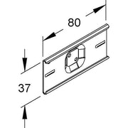 Niedax - Kennzeichnungsmaterial Kennzeichnungsschild MIKS 80X37 E3 − 20 Stück