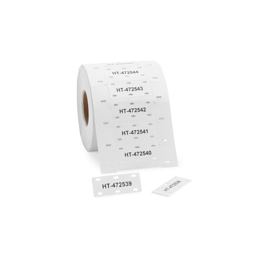 HellermannTyton - Kabelmarkierungssystem Kennzeichnungsschilder 556-82056(1000) 20x51mm wß 1000/Rol − 1000 Stück