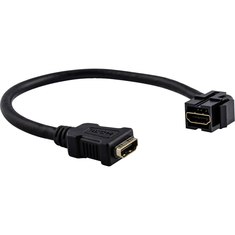 Merten - Einsatz/Abdeckung für Kommunikationstechnik HDMI-Keystone MEG4583-0002 m.Kabelpeitsche sw