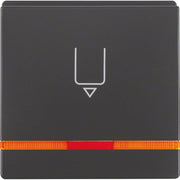 Berker - Taster Hotelcard-Schaltaufsatz 16406086 anth/sa, or Linse