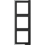 Jung - Abdeckrahmen Rahmen 3-fach gl.chr GCR 2983 waage/senkrecht
