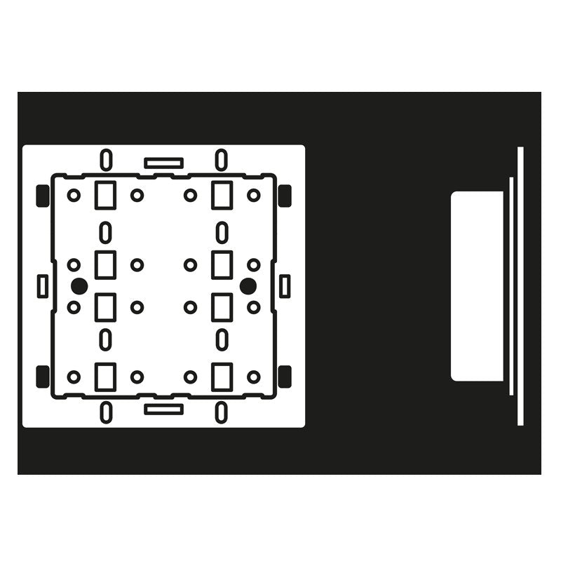 Jung - Bussystem-Tastsensor KNX Funk-Tastsensor-Modul 4074 RF TSM Adapterrahmen 4-fach − 1 Stück