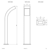 EVN Lichttechnik - Wegeleuchte Pollerleuchte WL54061502 IP54