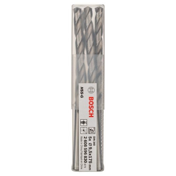 Bosch - Bohrer PRO Metal HSS-G 2608596830 Spiralbohrer 9,5 x