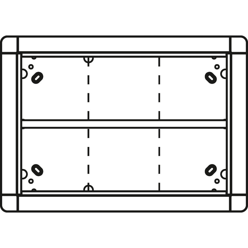 Ritto - Montageelement für Türstation Portier UP-Rahmen ws 1881670 6-fach − 1 Stück