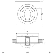 EVN Lichttechnik - Downlight/Strahler/Flutlicht NV-EB-Leuchte 618 414 alu 50W 12V IP20