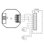 Eberle Controls - Raumthermostat/Uhrenthermostat UP-Raumregler AC230V UTE 4800 / weiß 1 Wechsler
