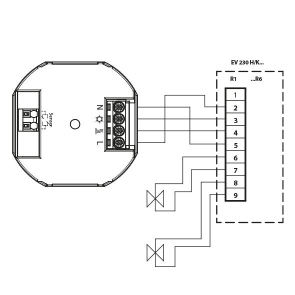 Eberle Controls - Raumthermostat/Uhrenthermostat UP-Raumregler AC230V UTE 4800 / weiß 1 Wechsler