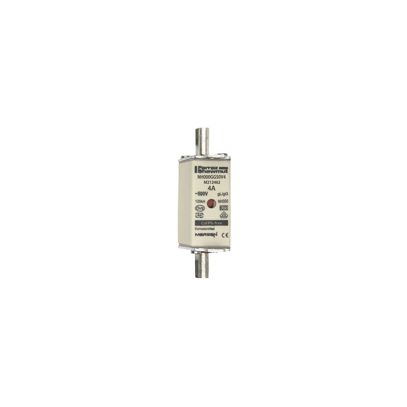 Mersen - Messersicherung NH-Sicherungseinsatz SF NH000GG50V4 Gr.000 gG 4A/500V KM