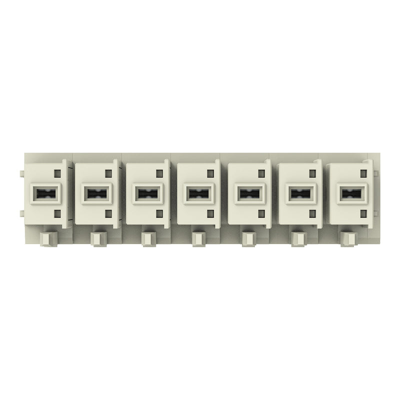 WAGO - Leiterplattensteckverbinder THT-Federleiste gerade 831-3507 Maß 7,62mm,lgr − 12 Stück