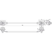 DEHN - Zubehör/Ersatzteile für Erdung und Blitzschutz Überbrückungsseil UEBS16L400CUFK0710V2 Cu 16qmm, L=400mm