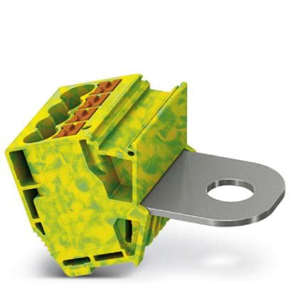 Phoenix Contact - Durchgangs-Reihenklemme Abgriffklemme AGK PT 4X6/M10 GNYE − 10 Stück