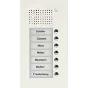 TCS Tür Control - Türstation für Türkommunikation Audio Außenstation PUK 7 PUK07/1-WS Tasten 1spaltig UP w