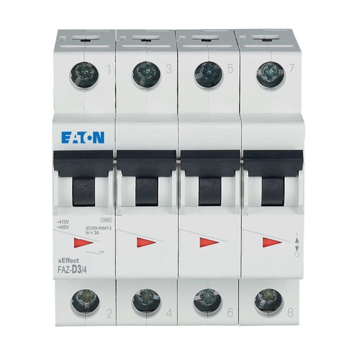 Eaton - Leitungsschutzschalter FAZ-D3/4 3A Charakt.: D