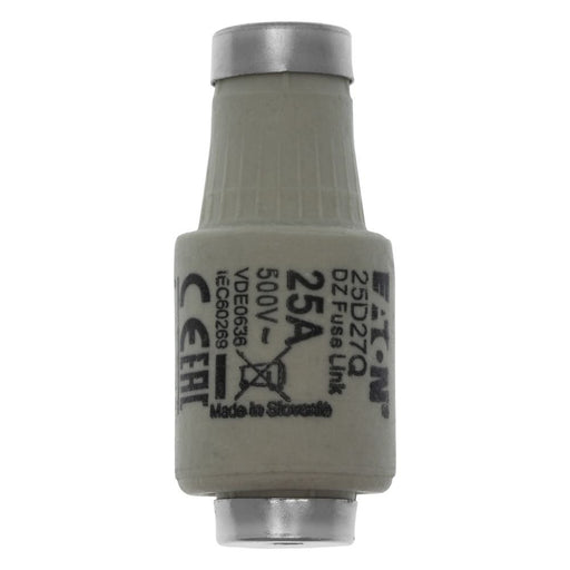 Eaton - D-Sicherungseinsatz Sicherungseinsatz Nieders. FUSE 25A D#25D27Q 25A AC 500V 50kA − 5 Stück