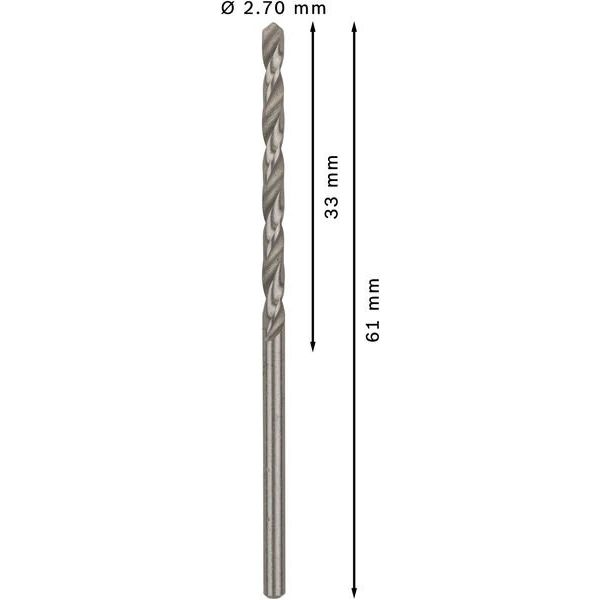 Bosch - Bohrer PRO Metal HSS-G 2608585479 Spiralbohrer 2,7 x