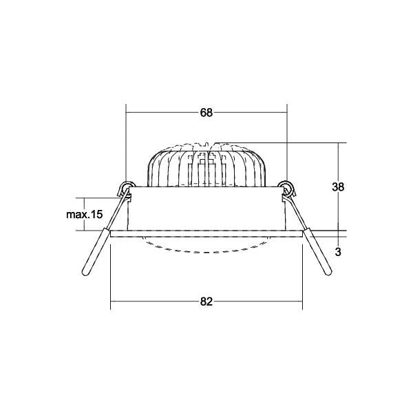 Brumberg Leuchten - Downlight/Strahler/Flutlicht LED-Einbaustrahler 230V 38379183