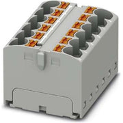 Phoenix Contact - Durchgangs-Reihenklemme Verteilerblock PTFIX 12X4 GY 32A, 0,2-6qmm, grau − 8 Stück
