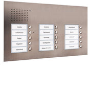 TCS Tür Control - Türstation für Türkommunikation Audio Außenstation PUK 15 PUK15/3-ES Tasten 3-spaltig UP