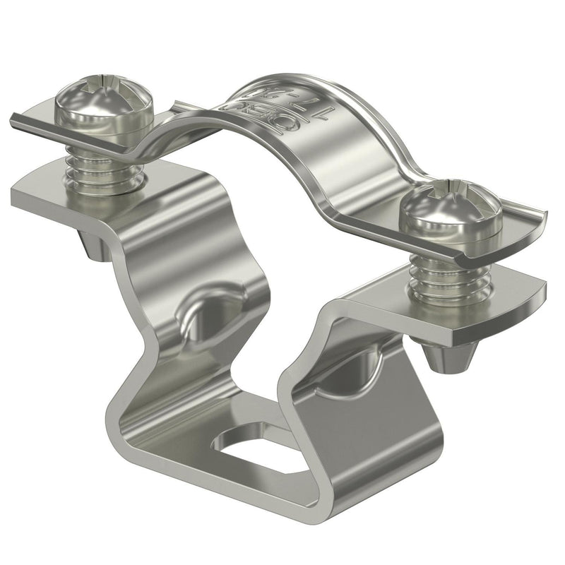 OBO Bettermann - Befestigungsschelle für Kabel/Rohre Abstandschelle ASL 733 20 A4 mit Langloch 17-20mm − 25 Stück
