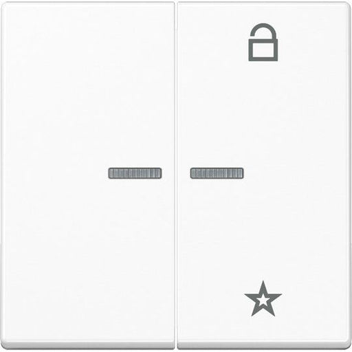 Jung - Bedienelement intelligent eNet Funk-Steuertaste FM A 1701 BF WWM schneeweiß matt − 1 Stück