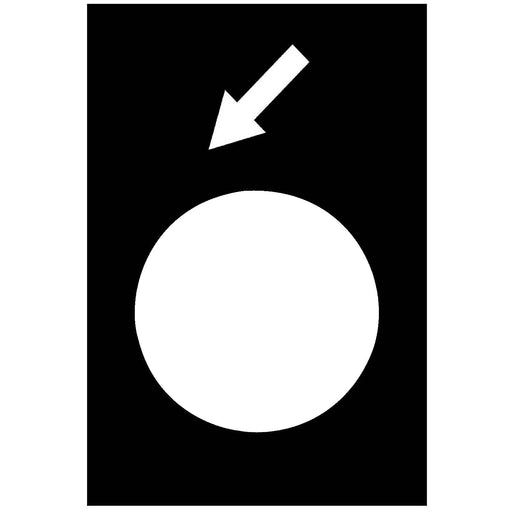 Schneider Electric - Bezeichnungsschild für Befehlsgeräte Symbolschild ZB2BY2966 sw − 10 Stück