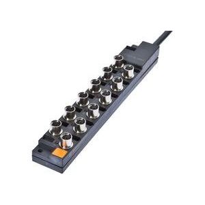Ipf Electronic - Passiver Sensor-/Aktor-Verteiler (mit Leitung) Verteiler, 26x191x30mm, VK001034 10-30V DC 12x M8
