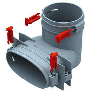Helios Ventilatoren - Zubehör/Ersatzteile für Ventilatoren FlexPipe Übergang FRS-ÜV 51-75 90 Grad
