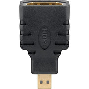 Goobay - Kommunikationstechnik-Adapter HDMI-Adapter 68842 Bu(TypA)/St(TypD)