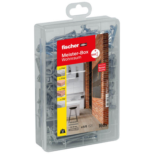 Fischer Deutschl - Dübelset Meister-Box mit Dübel SX 513777 u. Schrauben