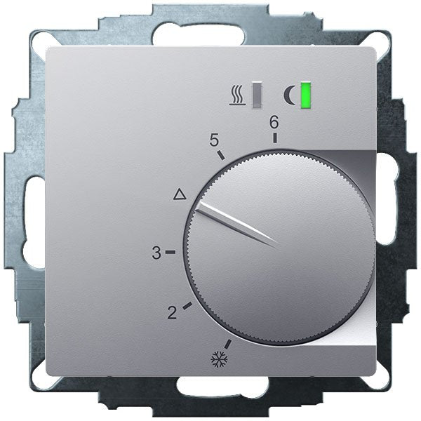 Eberle Controls - Raumthermostat/Uhrenthermostat UP-Raumregler 5-30C AC230V UTE 2500-Alu-55 Ausgang Triac