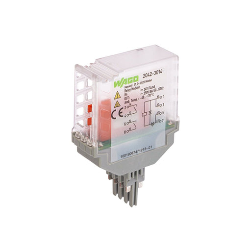 WAGO - Bauelementestecker Relaismodul 2042-3014 DC 24 V,2 Schließer − 4 Stück