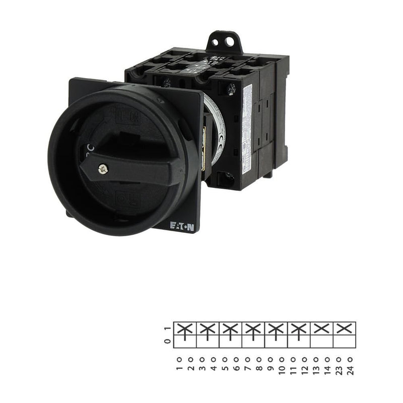 Eaton - Lasttrennschalter Hauptschalter 6polig 32A T3-4-15700/V/SVB-SW Zwischenbau