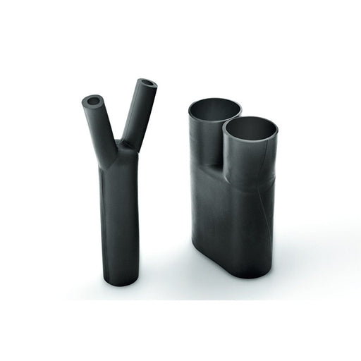 HellermannTyton - Aufteilkappe Warmschrumpfteil 201-1-G PO-X BK 2- Fingerstück − 50 Stück