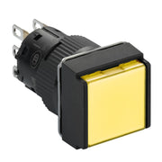 Schneider Electric - Drucktaster, Komplettgerät Leuchtdrucktaster, gelb XB6ECW5J1P o. Rastung, 12V, 1W − 5 Stück