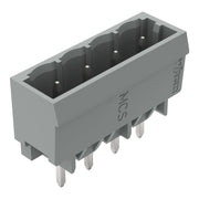 WAGO - Leiterplattensteckverbinder THT-Stiftleiste Lötstift 231-134/001-000 1,0x1,0,gerade,grau − 200 Stück