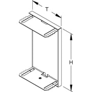 Niedax - Endstück für Geräteeinbaukanal GK-Endabschlussdeckel GADU 213T80 S umgreifend 215x80mm