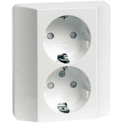 Peha - Schalter-/Steckdosenkombination Steckdose SCHUKO D 80.6512.02 SI 2f,erh.Berührs.,rws