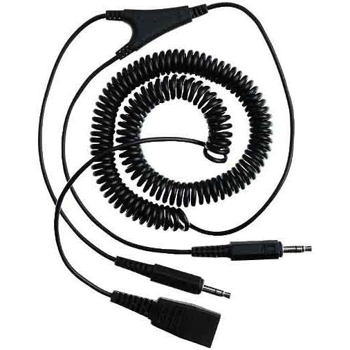 GN Audio - Konfektionierte Fernmeldeleitung Verlängerungskabel 8734-599 QD auf 2x 3,5mm