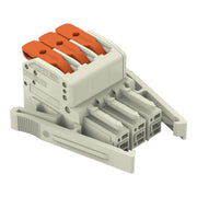 WAGO GmbH & Co. KG - Ein- und mehrpolige Klemmenleiste 1-Leiter-Federleiste 831-1103/037-000 Push-inCAGECLAMP,lgr − 24 Stück
