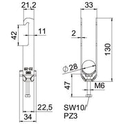 OBO Bettermann - Bügelschelle BS-W2-K-28 FT 2-28mm − 50 Stück
