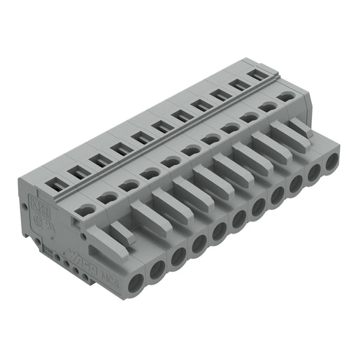 WAGO - Kabelsteckverbinder für Leiterplattensteckverbinder 1-Leiter-Federleiste 231-111/026-000 CAGECLAMP,2,5 mm²,gr − 25 Stück
