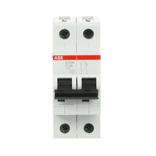 ABB Stotz S&J - Leitungsschutzschalter Sicherungsautomat S202M-C1,6 10kA 1,6A C 2p
