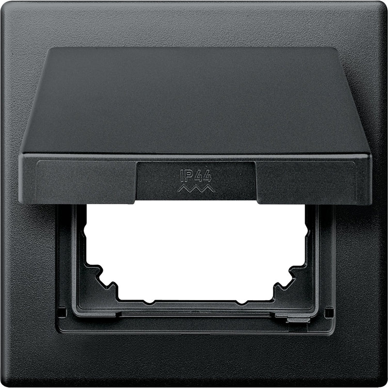 Merten - Abdeckrahmen Schutzabdeckung anth/gl 478014 IP44