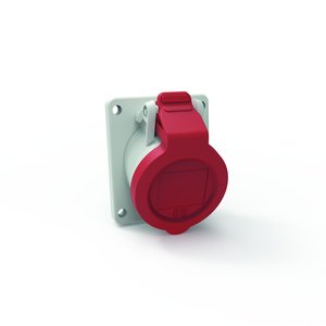 Bals Elektrotech - CEE-Anbausteckdose (IEC 60309) Anbausteckdose Neigung 127731 16A 3p 400V 9h IP54 − 10 Stück