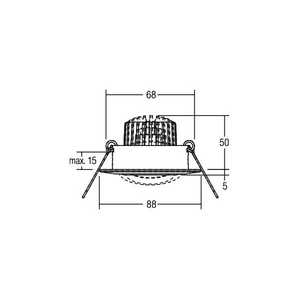 Brumberg Leuchten - Downlight/Strahler/Flutlicht LED-Einbaustrahler 230V 39141073