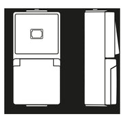 Jung - Schalter-/Steckdosenkombination Taster-/SCHUKO-Kombination 671 W 1S 1p. 10A / 16A250V